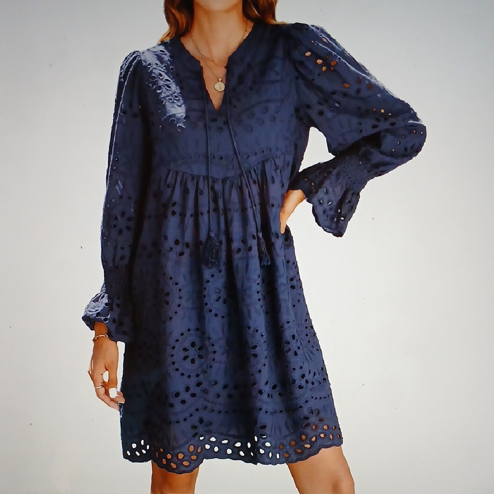 NWT Dokotoo Eyelet TikTok Dress M